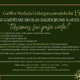 Skolas salidojums 8.augustā! Nāc reģistrēties!